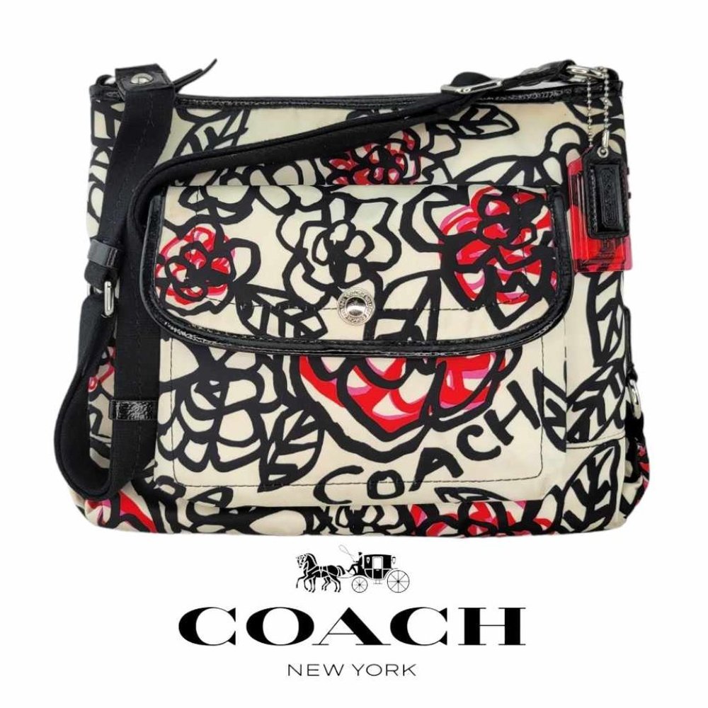 AUTHENTIC Coach Kyra Poppy Medium Crossbody/ Shoulder Bag - Floral / Daisy 🌼